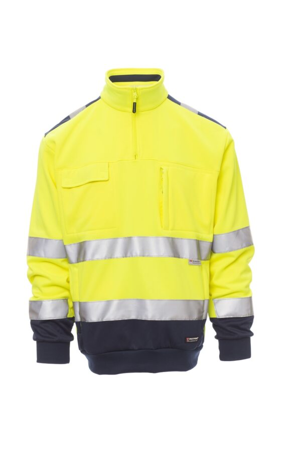 Sudadera de media cremallera en Alta Visibilidad VISION Payper