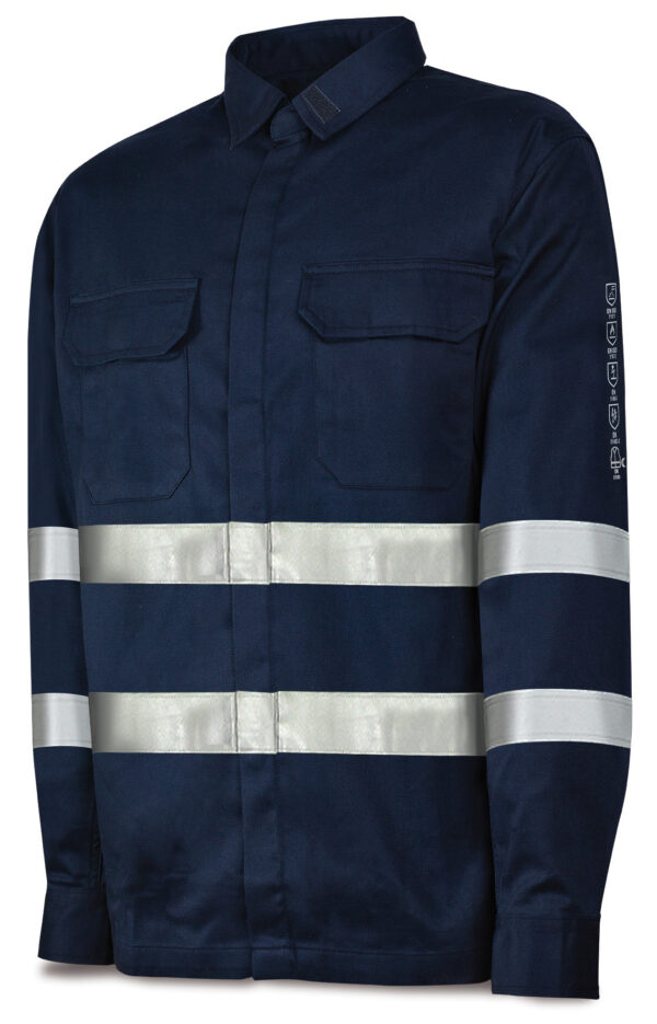 Camisa ignífuga antiestática con bandas reflectantes 988CAIRAM Marca