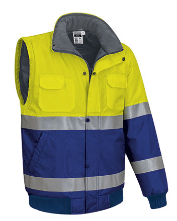 Chaqueta impermeable mangas desmontables alta visibilidad DONEGAL Valento - Imagen 2