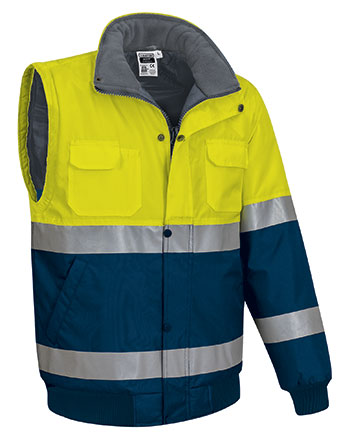 Chaqueta impermeable mangas desmontables alta visibilidad DONEGAL Valento - Imagen 3