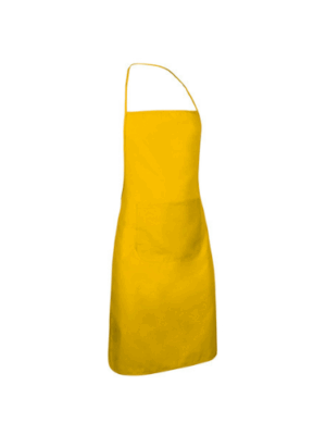 Delantal con peto y bolsillo 100% poliéster CHEF Valento