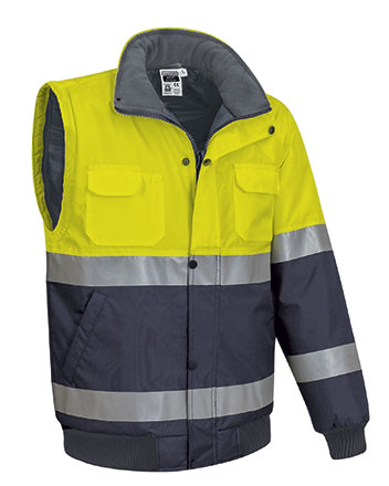 Chaqueta impermeable mangas desmontables alta visibilidad DONEGAL Valento - Imagen 10