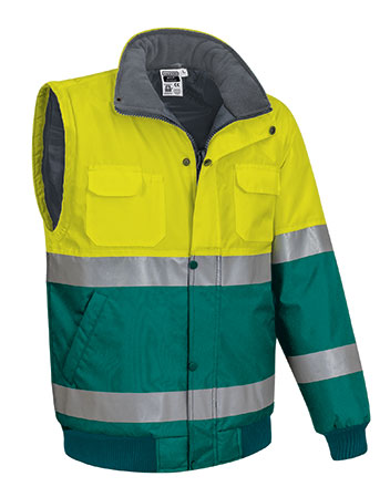 Chaqueta impermeable mangas desmontables alta visibilidad DONEGAL Valento - Imagen 12