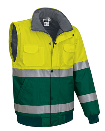 Chaqueta impermeable mangas desmontables alta visibilidad DONEGAL Valento - Imagen 13