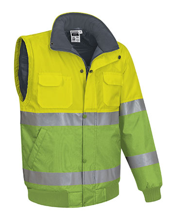 Chaqueta impermeable mangas desmontables alta visibilidad DONEGAL Valento - Imagen 14