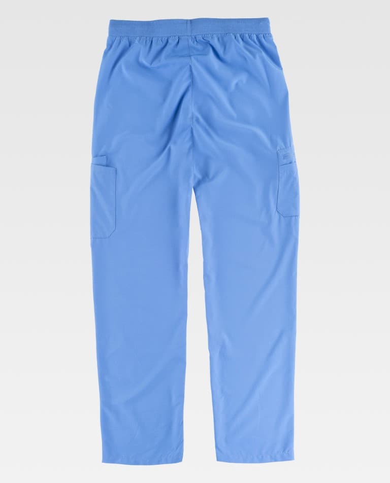 Pantalón unisex tejido elástico ajuste cintura goma y cordón B6960 Workteam - Imagen 4