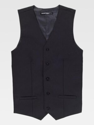 Chaleco de hombre con dos bolsillos cierre de botones b9032 Workteam
