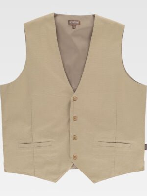 Chaleco canvas de hombre con bolsillos b9038 Workteam