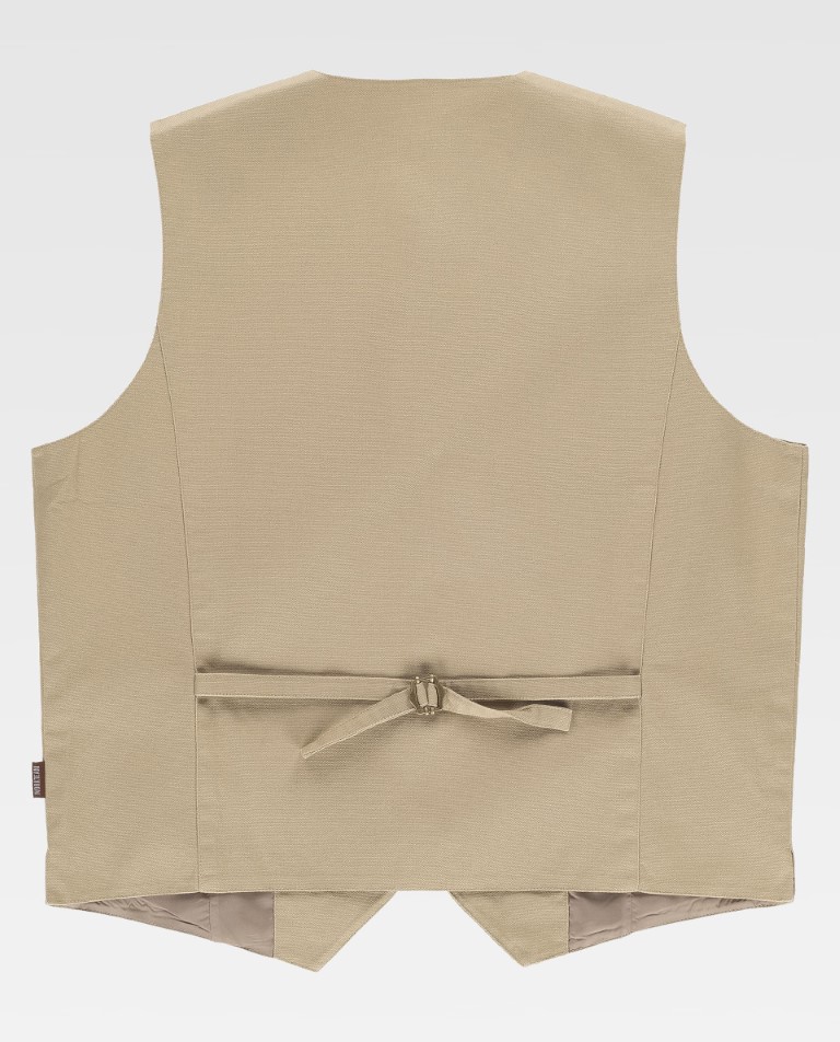 Chaleco canvas de hombre con bolsillos b9038 Workteam - Imagen 2