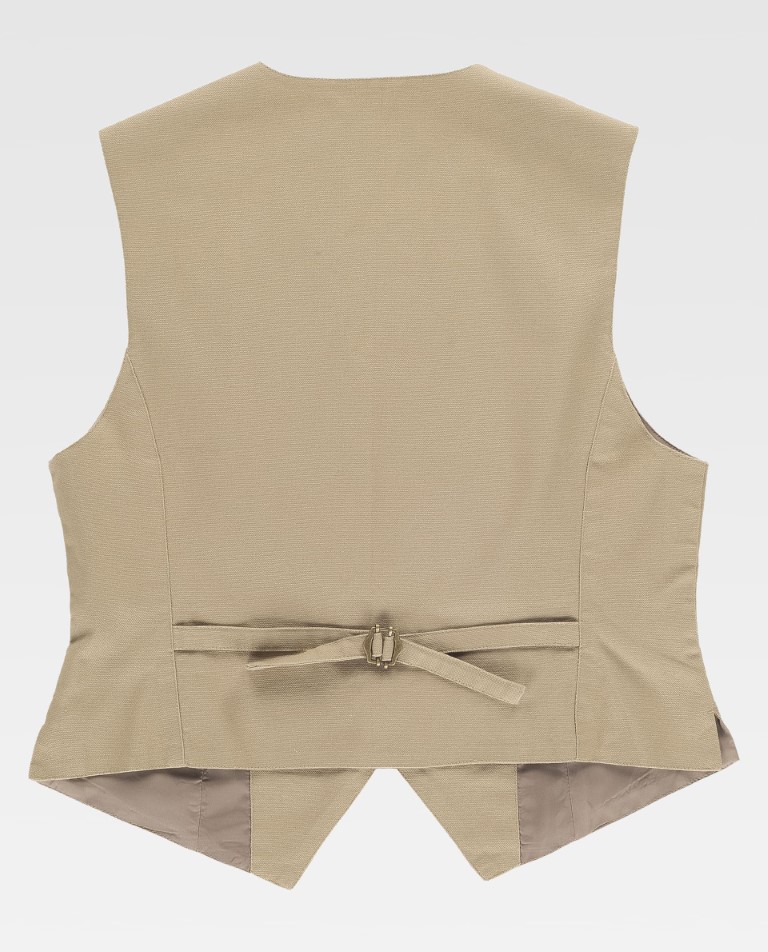 Chaleco canvas de mujer con bolsillos b9040 Workteam - Imagen 2