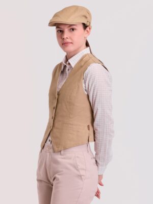 Chaleco canvas de mujer con bolsillos b9040 Workteam