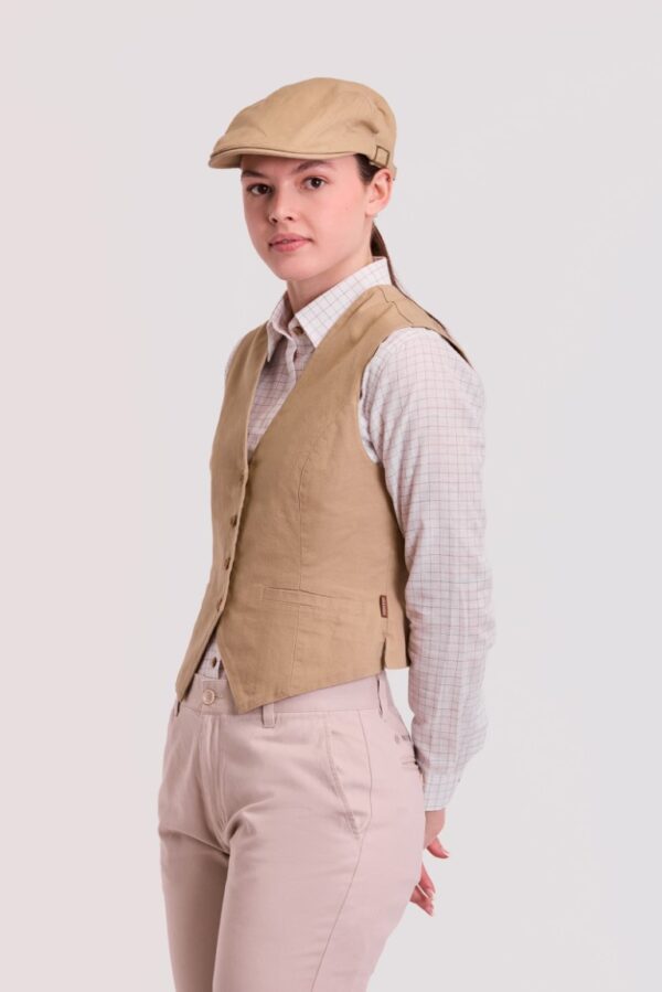 Chaleco canvas de mujer con bolsillos b9040 Workteam