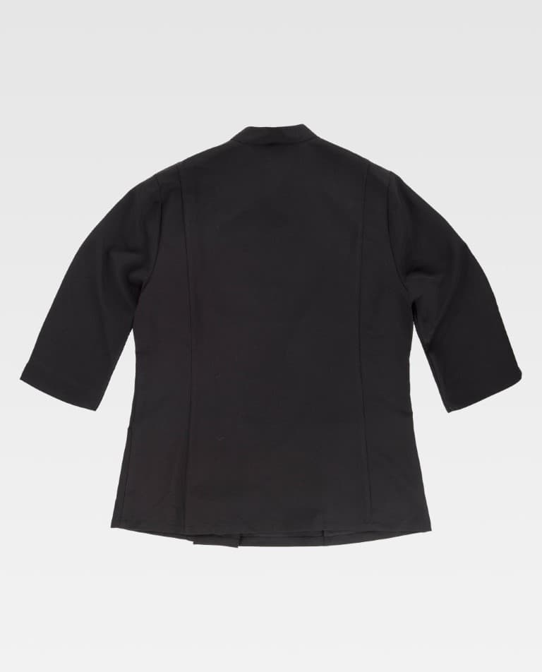 Casaca elástica entallada cruzada cierre de corchetes ocultos manga francesa B9511 Workteam - Imagen 3