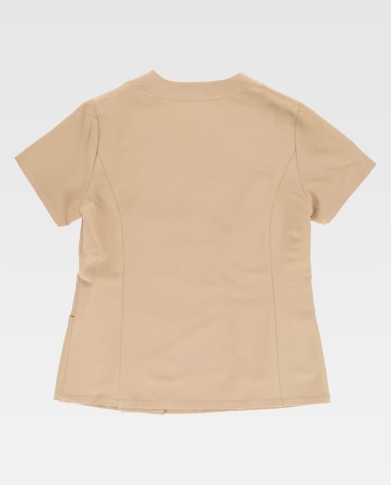 Casaca elástica entallada cruzada con cierre de corchetes B9512 Workteam - Imagen 6