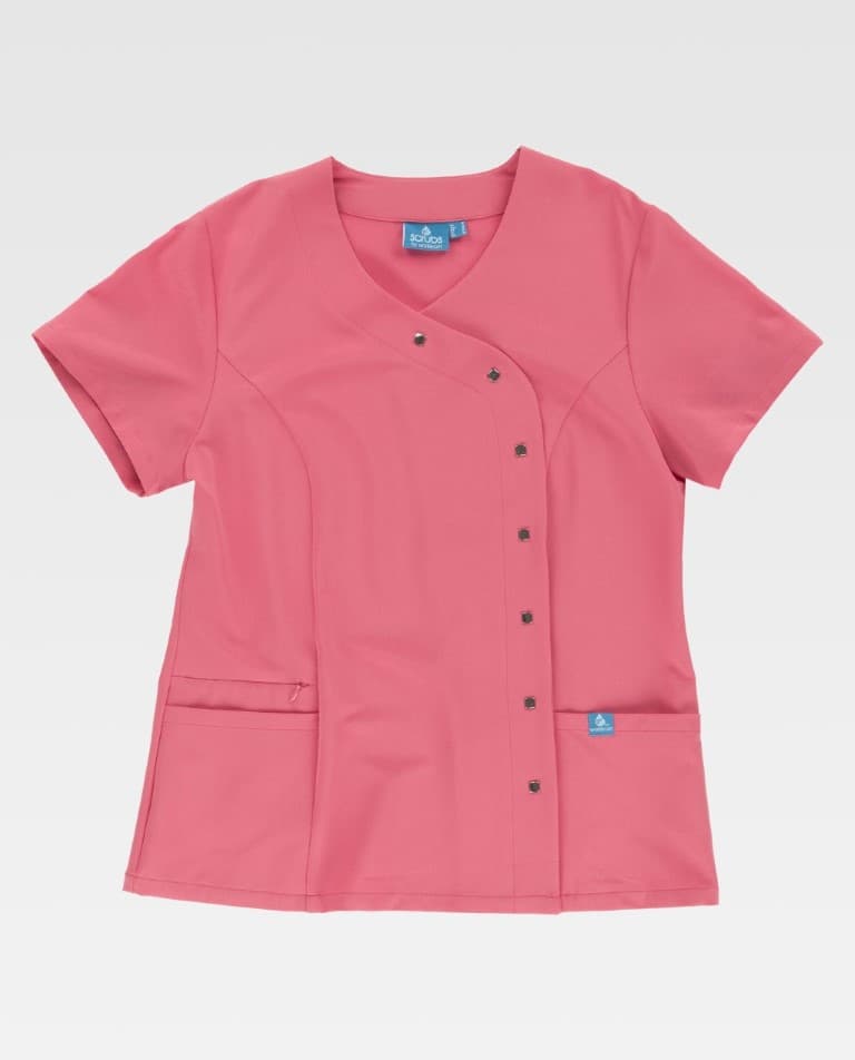 Casaca elástica entallada cruzada con cierre de corchetes B9512 Workteam - Imagen 3