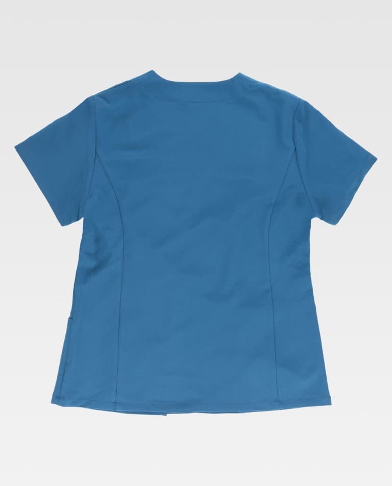 Casaca elástica entallada cruzada con cierre de corchetes B9512 Workteam - Imagen 12