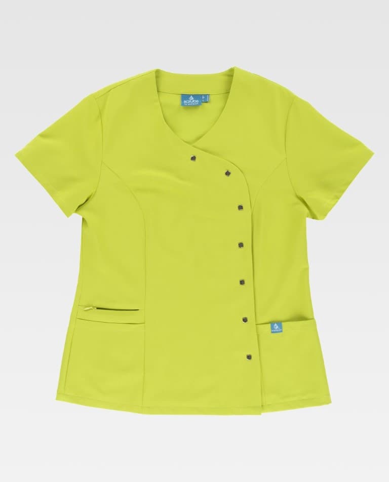 Casaca elástica entallada cruzada con cierre de corchetes B9512 Workteam - Imagen 13