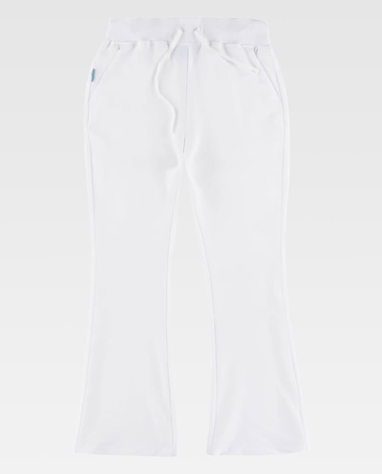 Pantalón de campana elástico de mujer dos bolsillos laterales B9522 Workteam - Imagen 5