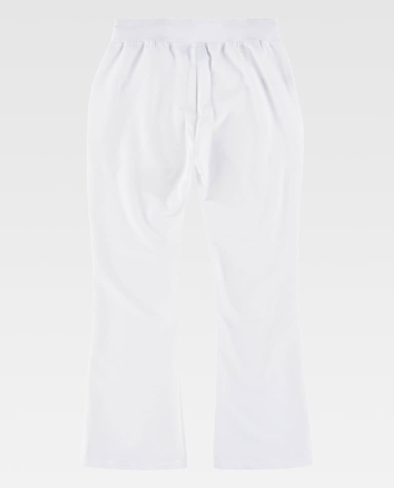 Pantalón de campana elástico de mujer dos bolsillos laterales B9522 Workteam - Imagen 6