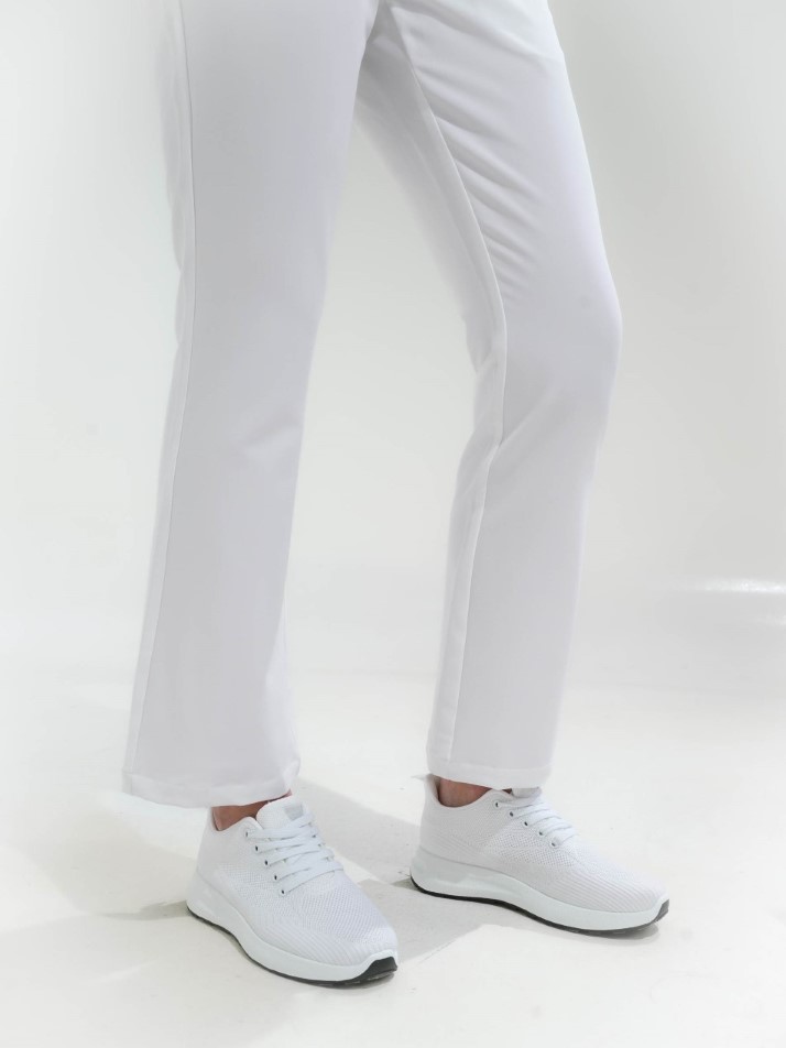 Pantalón de campana elástico de mujer dos bolsillos laterales B9522 Workteam - Imagen 7