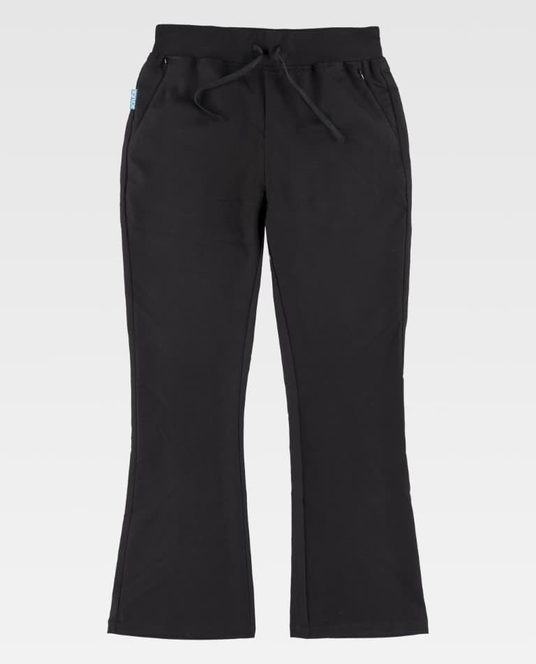 Pantalón de campana elástico de mujer dos bolsillos laterales B9522 Workteam - Imagen 8