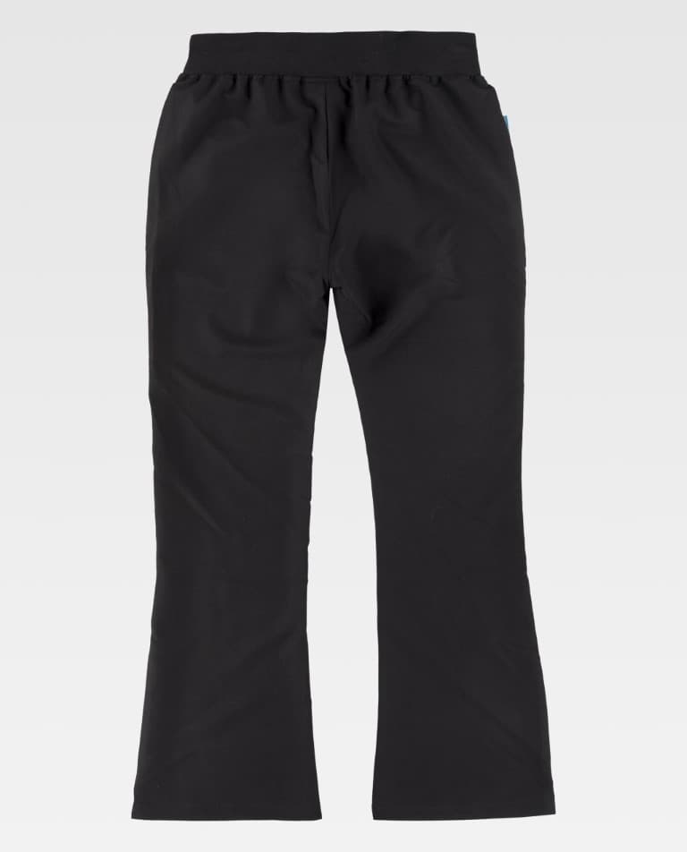 Pantalón de campana elástico de mujer dos bolsillos laterales B9522 Workteam - Imagen 9