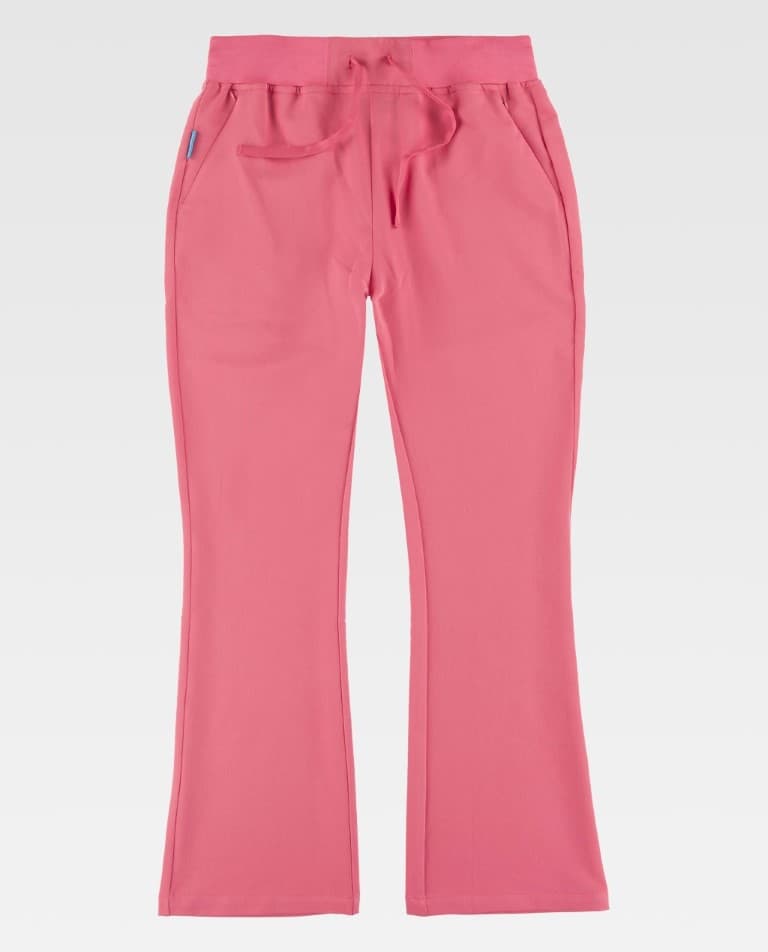 Pantalón de campana elástico de mujer dos bolsillos laterales B9522 Workteam - Imagen 10