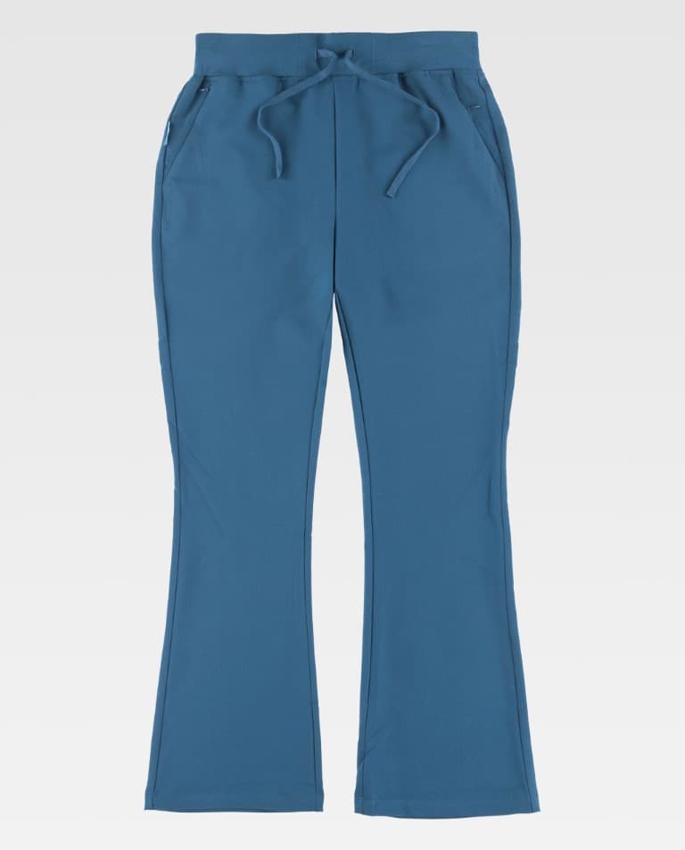 Pantalón de campana elástico de mujer dos bolsillos laterales B9522 Workteam - Imagen 12