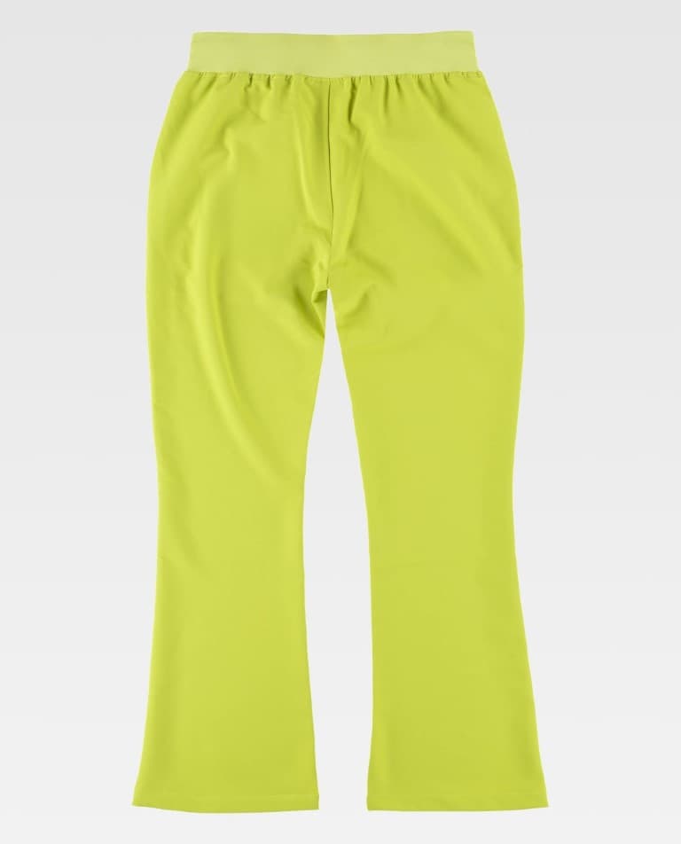 Pantalón de campana elástico de mujer dos bolsillos laterales B9522 Workteam - Imagen 2