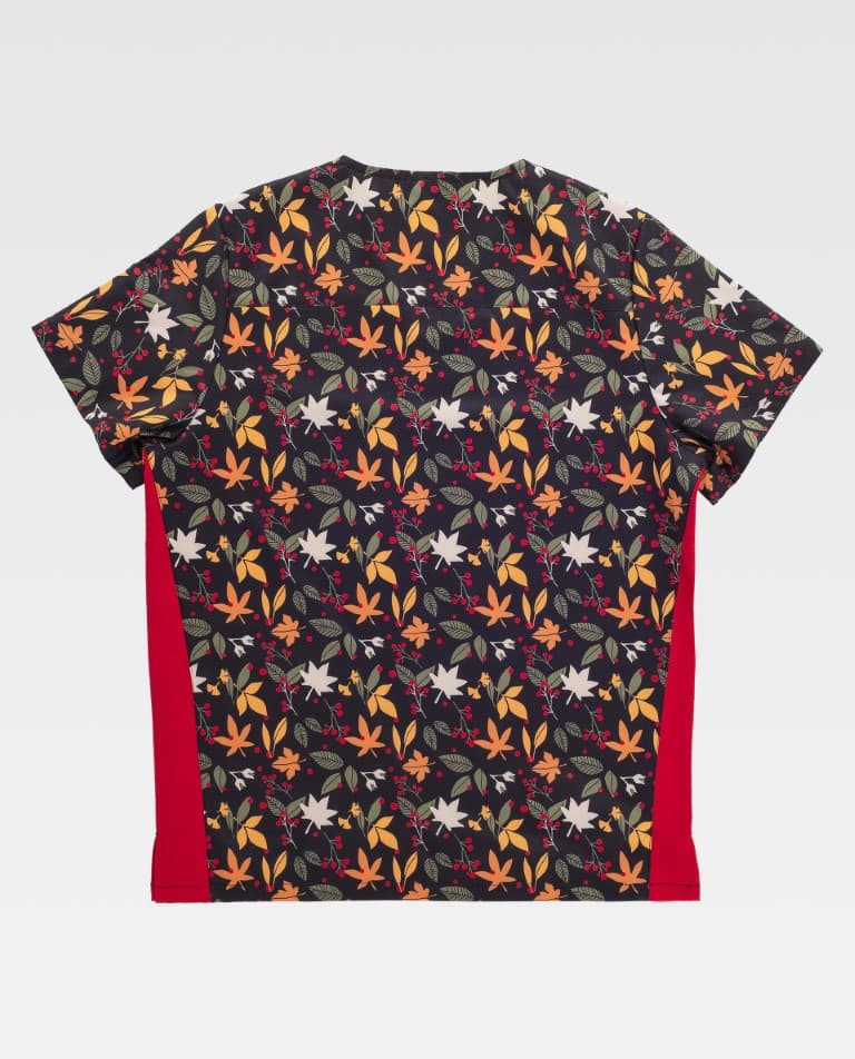 Casaca elástica manga corta con bolsillos en laterales estampado otoño b9869 Workteam - Imagen 2