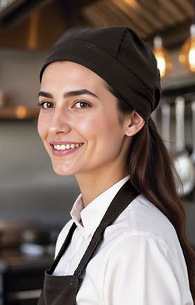 Gorro tipo bandana especial hostelería Barbecue Valento