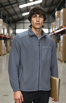 CHAQUETA POLAR BASSET CON REFUERZOS VALENTO