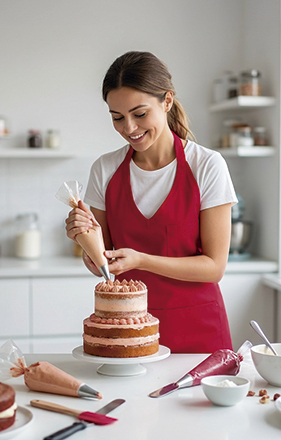 Delantal con peto cuello a pico Bistro Valento