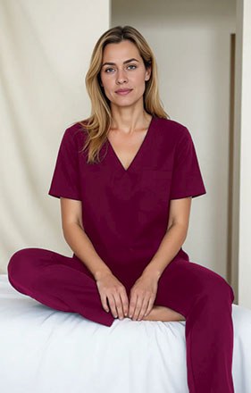 Conjunto sanitario blusa y pantalón de mujer Eindhoven Valento