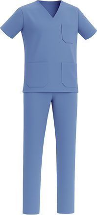 Conjunto sanitario blusa y pantalón de mujer Eindhoven Valento - Imagen 4