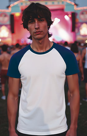 Camiseta manga corta diseño bicolor Caiman Valento