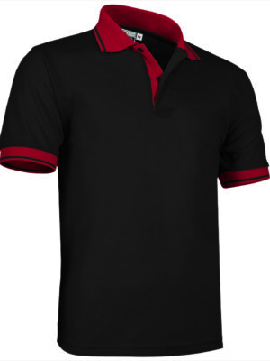 POLO COMBI VALENTO - NEGRO/ROJO