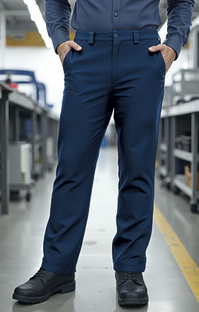 Pantalon de trabajo cintura goma cierre botón y cremallera COSMO Valento