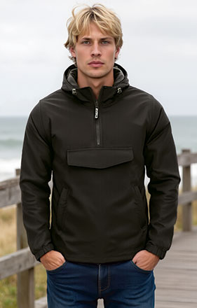 Anorak con capucha media cremallera impermeable OAK Valento