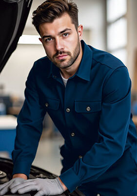 Chaqueta tejido sarga 100% algodón RIVER Valento