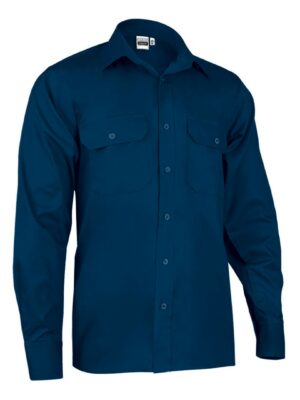 Camisa manga larga 100% algodón Condor Valento - MARINO