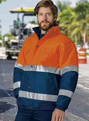 Chaqueta impermeable mangas desmontables alta visibilidad DONEGAL Valento