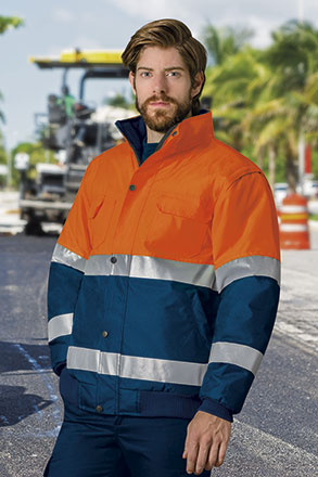 Chaqueta impermeable mangas desmontables alta visibilidad DONEGAL Valento