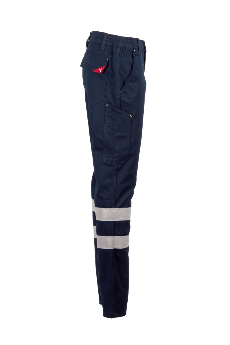 Pantalón twill elástico con bandas reflectantes 98% algodón 2% elastano ENGINE STRETCH REFLEX Payper - Imagen 5