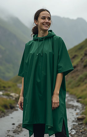 Chubasquero con capucha y funda para guardar FERROL Valento