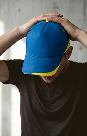 Gorra diseño bicolor unilateral Fort Valento