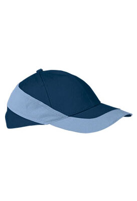 Gorra tipo béisbol con diseño bicolor Duran Valento - MARINO ORION/AZUL CELESTE