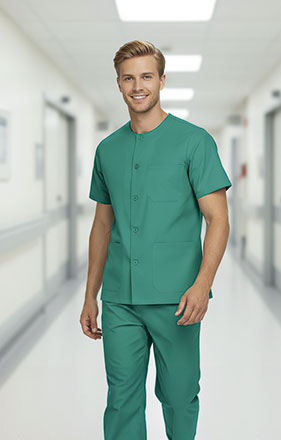 BLUSÓN sanitario UNISEX con cierre de botones HELSINKI VALENTO