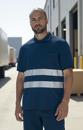 POLO TÉCNICO MANGA CORTA VISIBILIDAD REALZADA KERRY VALENTO