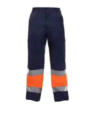 Pantalón Alta Visibilidad forro interior micropolar Invierno Kirk Tomás Bodero - NARANJA A.V. + MARINO